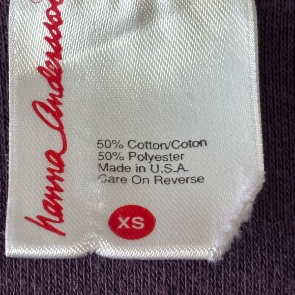 Hanna Andersson Women’s XS Midi Dress Purple Pockets Heavy Duty Cotton Blend USA - Picture 2 of 9